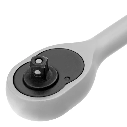 Ключ-трещотка 3/8&quot;, 45 зубьев, с быстрым сбросом, матовый хром Сибртех 14022 купить в Урае