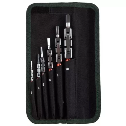 Набор ключей имбусовых KRAFTOOL &quot;INDUSTRIE&quot;, Cr-Mo сталь(S2), шарнирная конструкция, HEX, 6шт, в чехле 27450-H6 купить в Урае