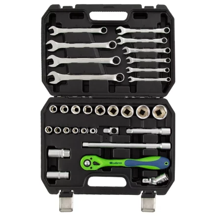 Набор инструментов 32 предмета, CrV, 1/2&quot; Сибртех 13527 купить в Урае