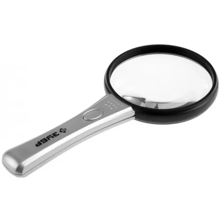 Лупа ЗУБР &quot;МАСТЕР&quot;, светодиодная подсветка, 3-х/4-х кратное увеличение, диаметр линзы 90мм 40541-90 купить в Урае