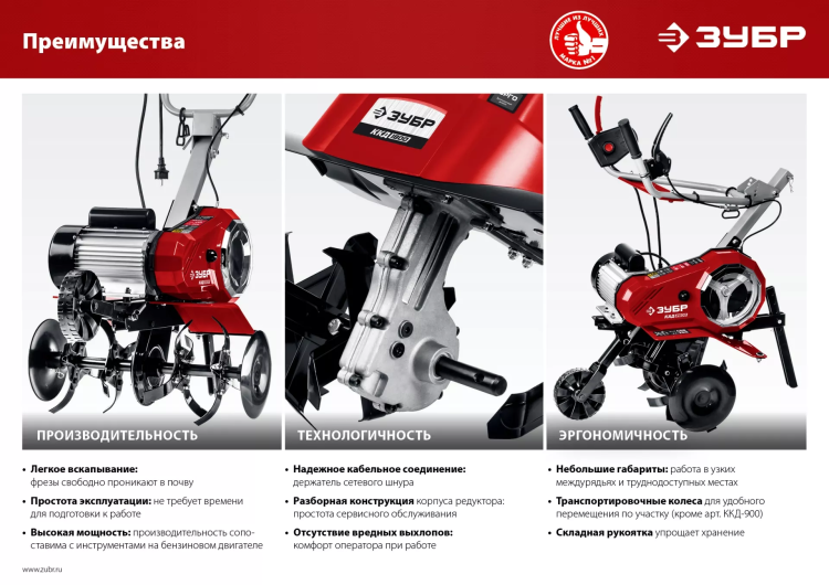 Культиватор электрический КАД-2500 серия МАСТЕР купить в Урае