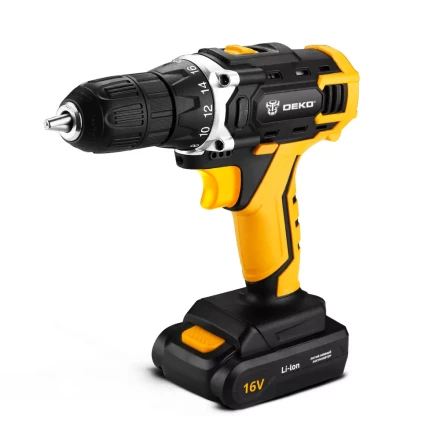 Дрель аккумуляторная DEKO DKCD16FU-Li, 063-4098 купить в Урае