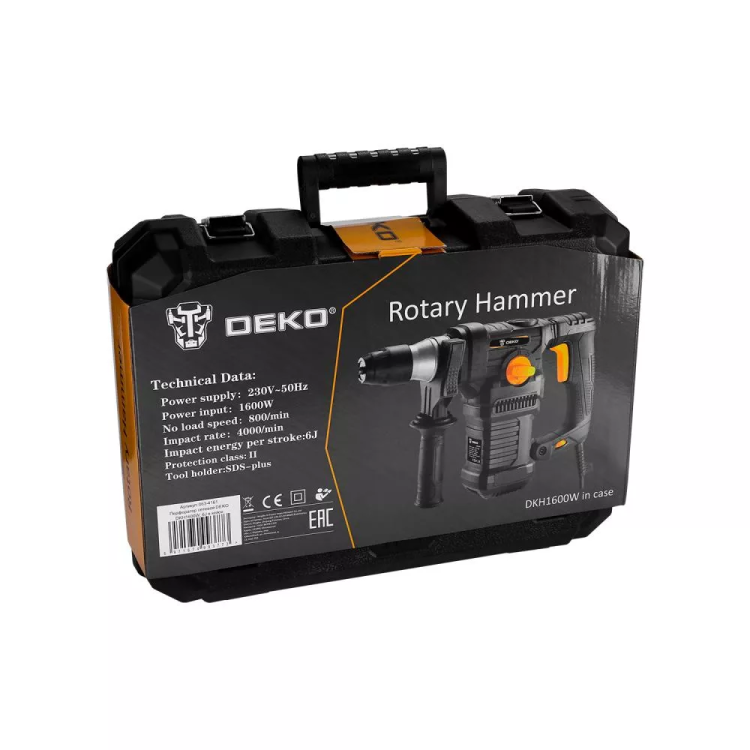 Перфоратор DKH1600W DEKO, 063-4161 в кейсе купить в Урае