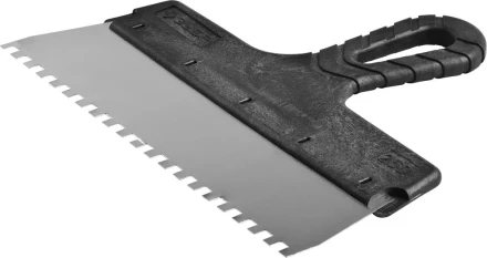 Шпатель ЗУБР &quot;МАСТЕР&quot; ФАСАДНЫЙ, нержавеющее полотно, 250мм, зуб 6х6мм 10078-25-06 купить в Урае