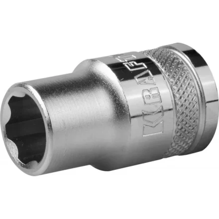 Торцовая головка KRAFTOOL &quot;INDUSTRIE QUALITAT&quot;, Cr-V, SUPER-LOCK, хромосатинированная, 1/2&quot;, 12 мм 27801-12_z01 купить в Урае