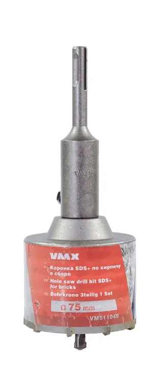 Коронка SDS+ ф75 мм по кирпичу в сборе VMX 511049 купить в Урае