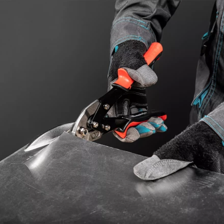 Ножницы по металлу Matrix 78341, удлиненные, 285 мм, пряморежущие, обрезиненные рукоятки купить в Урае