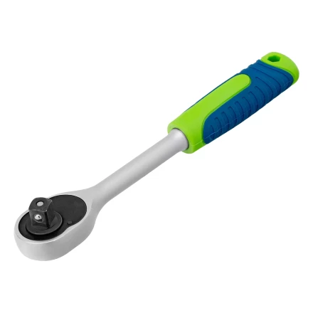 Ключ-трещотка 1/2&quot; Сибртех, 45 зубьев, с быстрым сбросом, матовый хром 14023 купить в Урае