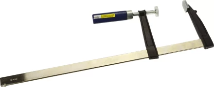 Струбцина DEXX, тип &quot;F&quot;, деревянная ручка, стальная закаленная рейка, 120х500мм 3205-120-500 купить в Урае