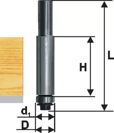 Фреза кромочная прямая ф9,5х25мм хв 8мм ДСП Энкор 28051 купить в Урае