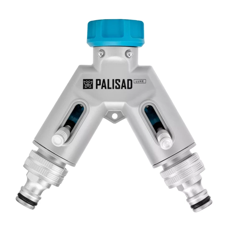 Разветвитель двухканальный Palisad 65832, с внутренней резьбой 3/4",алюминий, LUXE купить в Урае