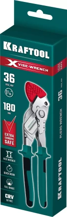 Клещи переставные-гаечный ключ с двухкомпонентными рукоятками и пластиковыми накладками 22066 купить в Урае