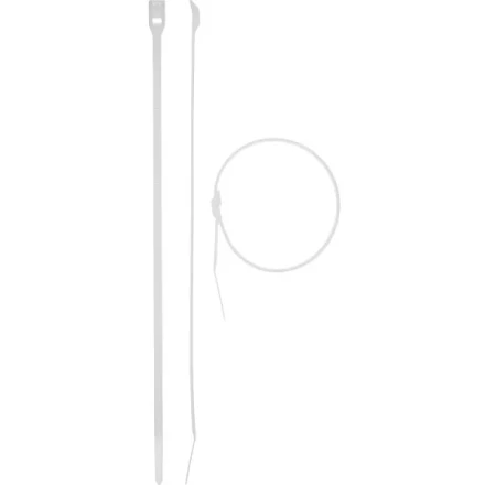 Кабельные стяжки белые КОБРА, с плоским замком, 4.6 х 255 мм, 25 шт, нейлоновые, ЗУБР 30930-46-255 купить в Урае