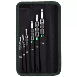 Набор ключей имбусовых KRAFTOOL "INDUSTRIE", Cr-Mo сталь(S2), шарнирная конструкция, TORX, 6шт, в чехле 27453-H6