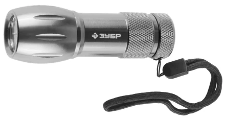 Фонарь ЗУБР &quot;МАСТЕР&quot; ручной, алюминиевый корпус, 9 светодиодов, 3ААА, металлик 56213-S купить в Урае