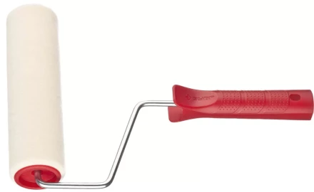 Валик ЗУБР &quot;МАСТЕР&quot; &quot;ВЕЛЮР&quot;, 100% шерсть, ворс 4мм, ручка 6мм, d=40/180мм 03535-18 купить в Урае