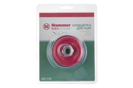 Кордщетка HAMMER чаша 75мм для УШМ витая сталь (207-110) купить в Урае