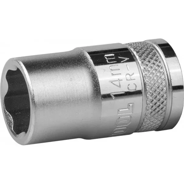Торцовая головка KRAFTOOL "INDUSTRIE QUALITAT", Cr-V, SUPER-LOCK, хромосатинированная, 1/2", 14 мм 27801-14_z01 купить в Урае