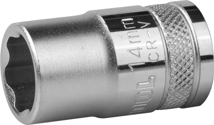 Торцовая головка KRAFTOOL "INDUSTRIE QUALITAT", Cr-V, SUPER-LOCK, хромосатинированная, 1/2", 14 мм 27801-14_z01 купить в Урае