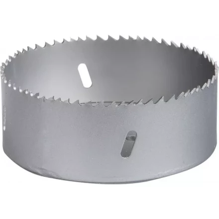 Коронка ЗУБР &quot;ЭКСПЕРТ&quot; биметаллическая, быстрорежущая сталь, глубина сверления до 38мм, d-114мм 29531-114_z01 купить в Урае