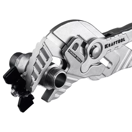 Клещи переставные-гаечный ключ с двухкомпонентными рукоятками и пластиковыми накладками 22069 купить в Урае