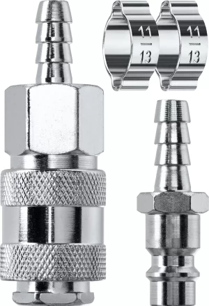 Набор переходников KRAFTOOL елочка - рапид штуцер  +  рапид муфта - елочка 06599-08-H купить в Урае