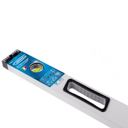 Уровень алюминиевый 800 мм усиленный рукоятки фрезерованный 3 глазка магнитный Gross 34371 купить в Урае