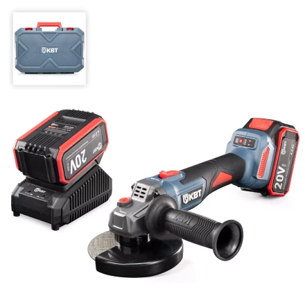 Угловая шлифмашина аккумуляторная бесщеточная КВТ GB-20-125 с оснасткой до 125 мм (102595) купить в Урае
