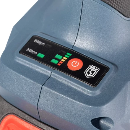 Угловая шлифмашина аккумуляторная бесщеточная КВТ GB-20-125 с оснасткой до 125 мм (102595) купить в Урае