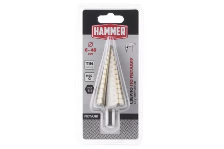 Сверло по металлу HAMMER Ф40х105мм (DR MT 6,0-40,0мм*105/13мм) купить в Урае