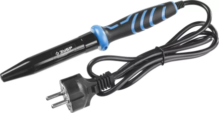 Паяльник ЗУБР &quot;ПРОФЕССИОНАЛ&quot; с двухкомпонентной рукояткой, с защитным колпачком, керамическим нагревательным элементом, 60Вт, конус 55413-60 купить в Урае