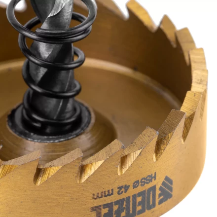 Коронка по металлу HSS, 42 мм, нитридтитановое покрытие Denzel 724114 купить в Урае