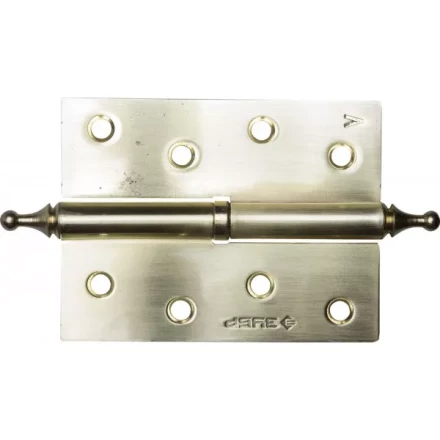 Петля дверная разъемная ЗУБР &quot;ЭКСПЕРТ&quot;, 1 подшипник, цвет мат. латунь (SB), левая, с крепежом, 100х75х2,5мм,2шт 37605-100-3L купить в Урае