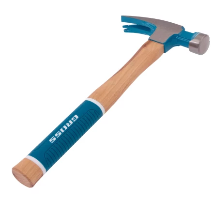 Молоток-гвоздодер,560 г Gross 10419, угол 75, магнит, обрезиненная рукоятка AMERICAN HICKORY купить в Урае