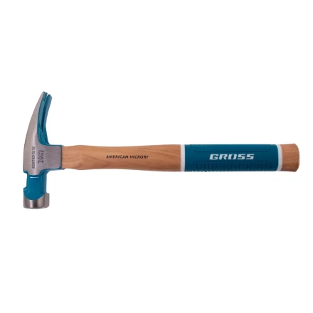Молоток-гвоздодер,560 г Gross 10419, угол 75, магнит, обрезиненная рукоятка AMERICAN HICKORY купить в Урае