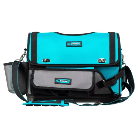 Переноска для инструмента Gross 90274, 400х225х300мм, пластиковое дно, наплечный ремень купить в Урае