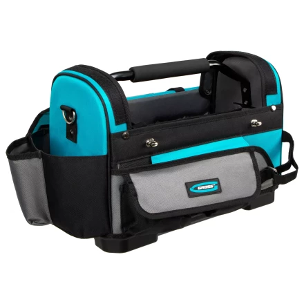 Переноска для инструмента Gross 90274, 400х225х300мм, пластиковое дно, наплечный ремень купить в Урае