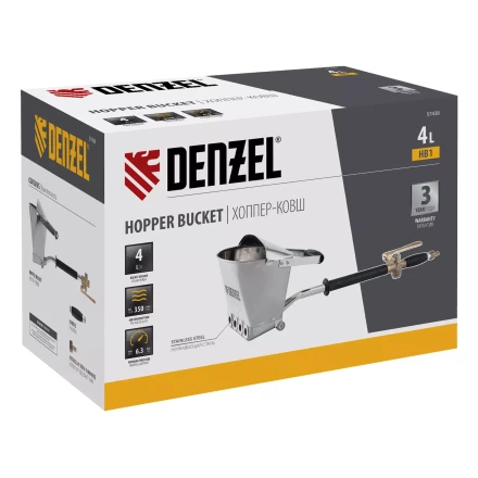 Хоппер-ковш Denzel 57438 HB1, 4 л, 350 л/мин 57438 купить в Урае