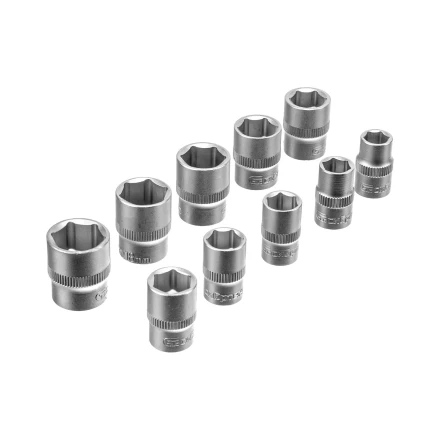 Набор инструментов Сибртех 14171, 1/2&quot;, 3/8&quot;, 1/4&quot;, пластиковый кейс 172 предм. купить в Урае