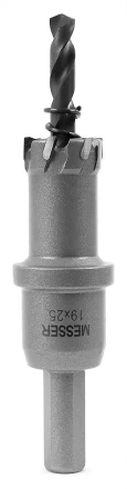 ТСТ коронка MESSER 19X25 с центрирующим сверлом и толкающей пружиной купить в Урае