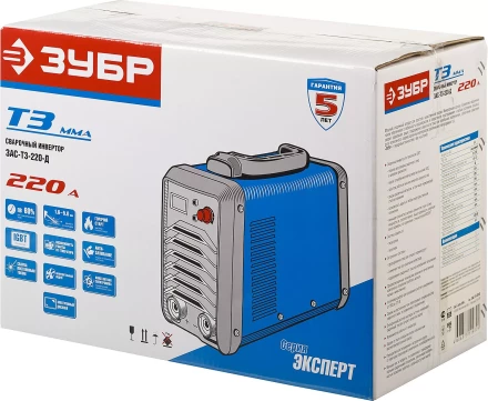 Сварочный инвертор с дисплеем ММА ЗАС-Т3-220-Д серия ПРОФЕССИОНАЛ купить в Урае