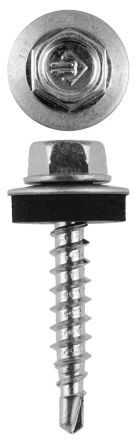 Саморезы ЗУБР &quot;ПРОФЕССИОНАЛ&quot; оцинков., для крепл. кров. матер. к дерев. обреш., 4.8х29мм, 2500шт 4-300310-48-029 купить в Урае