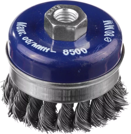 DEXX. Щетка чашечная усиленная для УШМ, жгутированная стальная проволока 0,5мм, 80ммхМ14 35106-080 купить в Урае