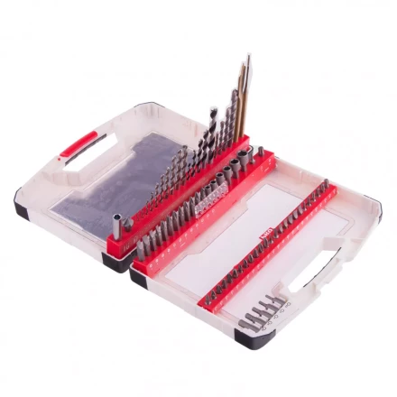 Набор сверл комбинированный по металлу 1-6 мм бетону 4-8 мм дереву 3-8 мм перки биты 44 шт адаптер головки 6 шт 75 предметов Pro Matrix 725675 купить в Урае