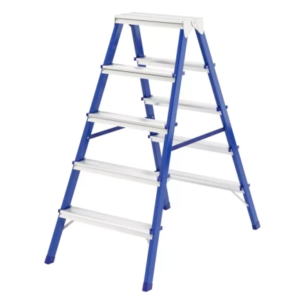 Стремянка двусторонняя 5 ступеней стальная Сибртех 97935 купить в Урае