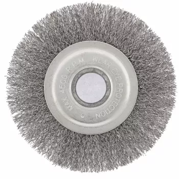 Щетка для УШМ 150 мм посадка 22,2 мм плоская витая проволока  СИБРТЕХ 746647 купить в Урае