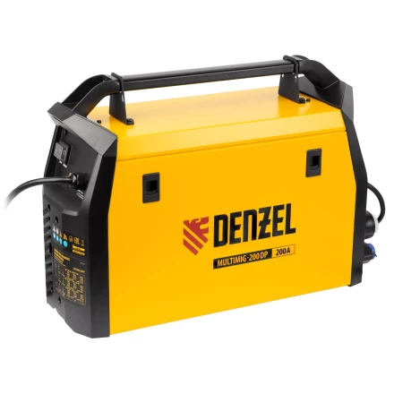 Аппарат инвертор. полуавтомат. сварки MultiMIG-200DP Synergy Double Pulse, 200 А, ПВ 80%// Denzel 94313 купить в Урае