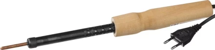 Электропаяльник с деревянной рукояткой, 25Вт 55407-25 купить в Урае