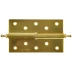 Петля дверная разъемная ЗУБР &quot;ЭКСПЕРТ&quot;, 1 подшипник, цвет мат. латунь (SB), левая, с крепежом, 125х75х2,5мм,2шт 37605-125-3L купить в Урае