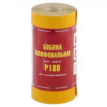 Шкурка на бумажной основе LP41C зерн. Р180 мини-рулон 115мм х 5м (БАЗ) Россия 75632 купить в Урае